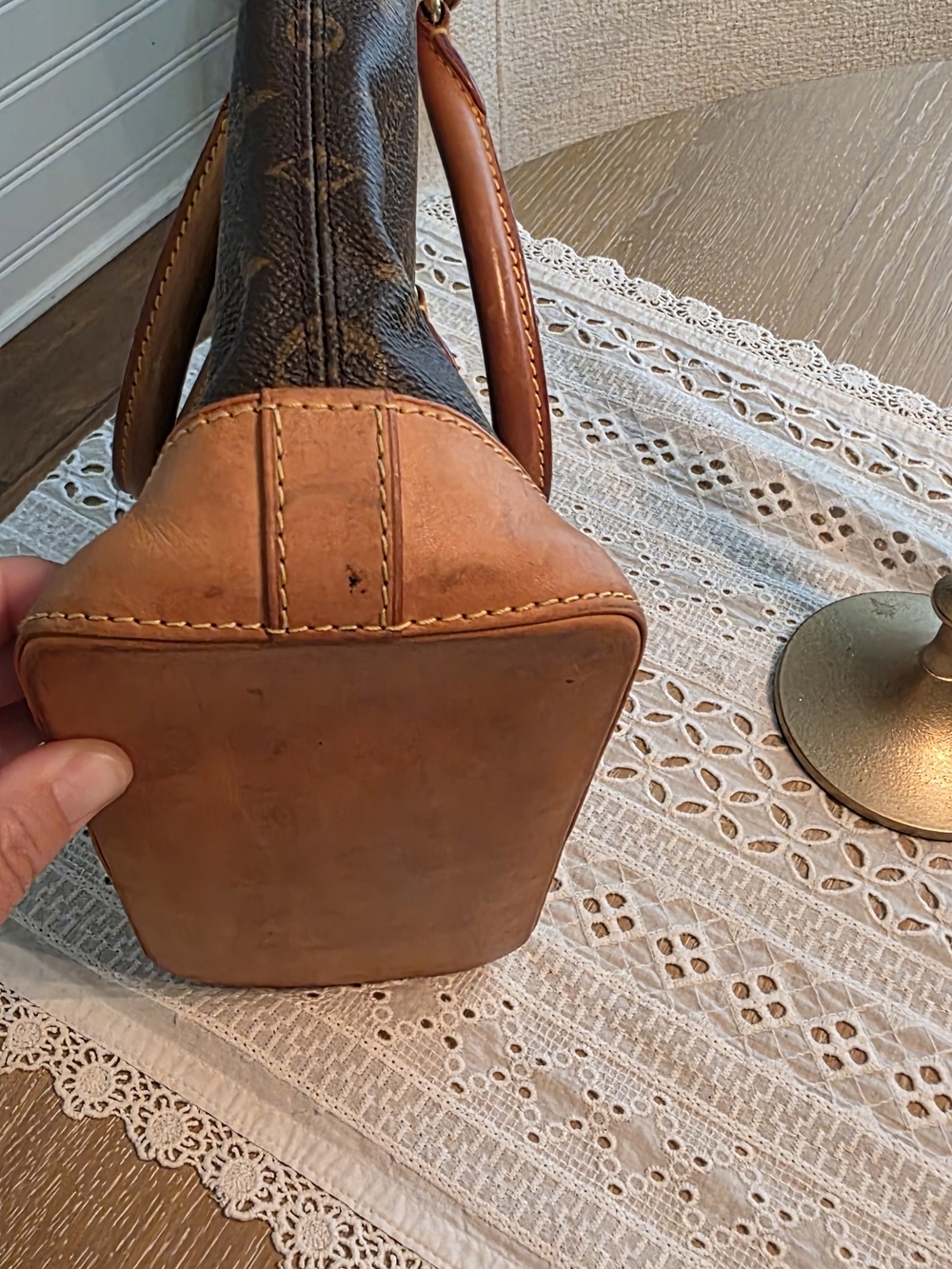 Louis Vuitton Brown Monogram Lockit PM Bag - Picture 7 of 13